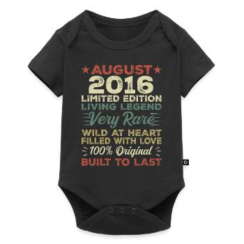 August 2016 - Gift Idea for August 2016 - 2016 - Baby Premium short-sleeve bodysuit - black - Front