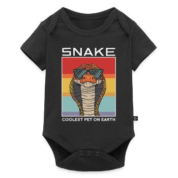 Snake Coolest Pet On Earth Retro Sunglasses - Baby Premium short-sleeve bodysuit - black - Front