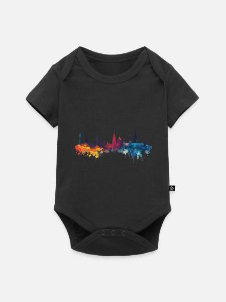 Neu Wulmstorf - Baby Premium Kurzarmbody - Schwarz