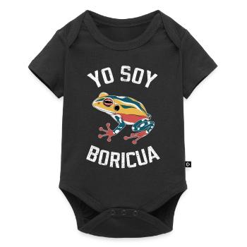Yo Soy Boricua Colorful Frog Motif for Puerto - Baby Premium short-sleeve bodysuit - black - Front
