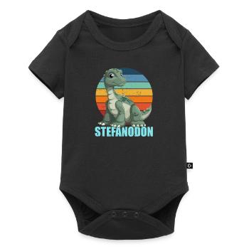 Stefanodon Combination of Stefan and Iguanodon - Baby Premium short-sleeve bodysuit - black - Front