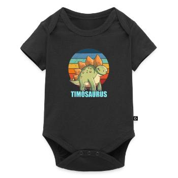 Idée cadeau Timosaurus pour Timo - Body à manches courtes Premium Bébé - noir - Devant