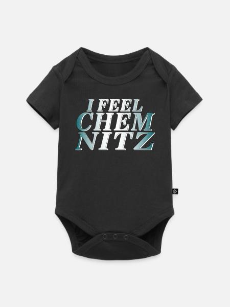 I FEEL CHEMNITZ - Baby Premium Kurzarmbody - Schwarz
