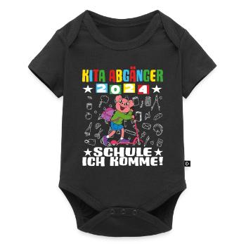 Jeunes sortant de la garderie 2024 Inscription à l’école 2024 - Body à manches courtes Premium Bébé - noir - Devant