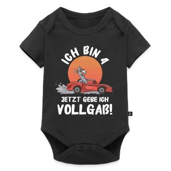 Birthday gift 4 years children's birthday - Baby Premium short-sleeve bodysuit - black - Front