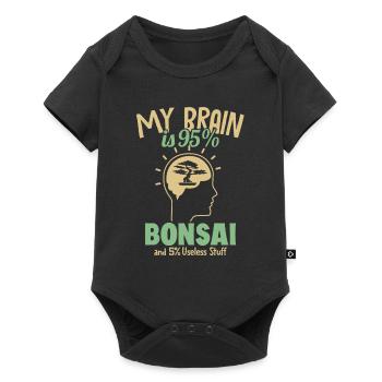 My Brain is 95% Bonsai Penjing Indoor Bonsai - Baby Premium short-sleeve bodysuit - black - Front