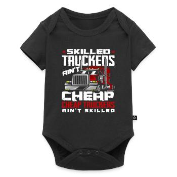 Chauffeur de camion Logisitk Dire Idée Cadeau - Body à manches courtes Premium Bébé - noir - Devant