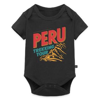 Pérou Trekking Aventure Paysage de montagne - Body à manches courtes Premium Bébé - noir - Devant