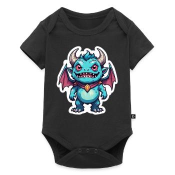 Dungeon Monster - Baby Premium Kurzarmbody - Schwarz - Vorne