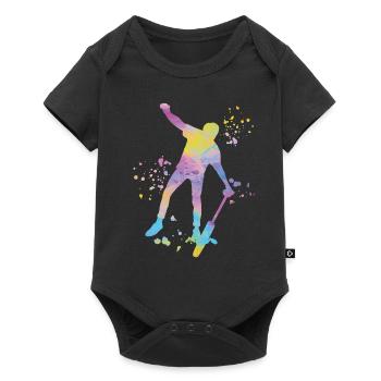 Unicyclist unicycle unicycle - Baby Premium short-sleeve bodysuit - black - Front