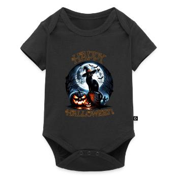 Scaredy Cat No Treats Just Halloween Tricks - Baby Premium short-sleeve bodysuit - black - Front
