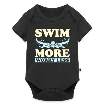 Swimming Water Sports Pool Swimming Swimmers - Baby Premium short-sleeve bodysuit - black - Front