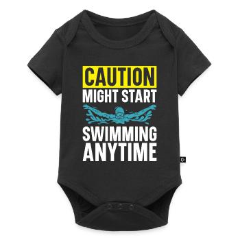Swimming Water Sports Pool Swimming Swimmers - Baby Premium short-sleeve bodysuit - black - Front