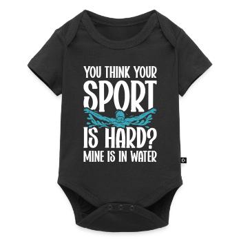 Swimming Water Sports Pool Swimming Swimmers - Baby Premium short-sleeve bodysuit - black - Front