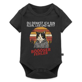 You think I'm small, sweet and nice? Fun - Baby Premium short-sleeve bodysuit - black - Front