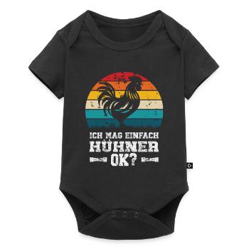 I like chickens - Baby Premium short-sleeve bodysuit - black - Front