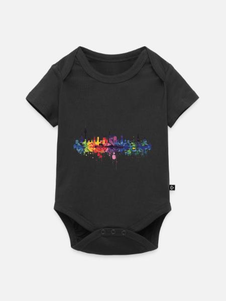 Oelde - Baby Premium Kurzarmbody - Schwarz
