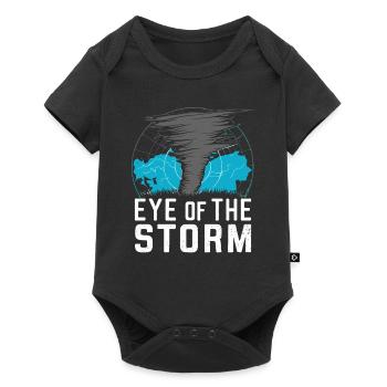 Erlebe Die Faszinierende Welt Des Tornadojagens - Baby Premium Kurzarmbody - Schwarz - Vorne