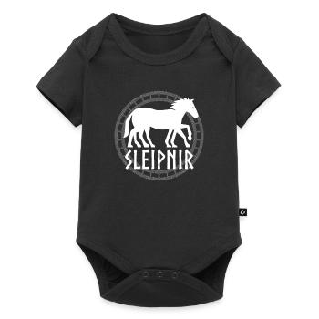 Sleipnir Odin Wotan Nordic Valhalla Team Fenrir Vi - Baby Premium Kurzarmbody - Schwarz - Vorne
