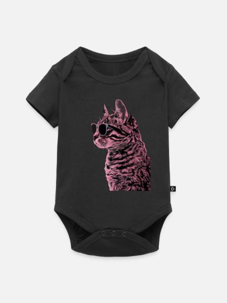 Sonnenbrille American Curl Geschenk - Baby Premium Kurzarmbody - Schwarz