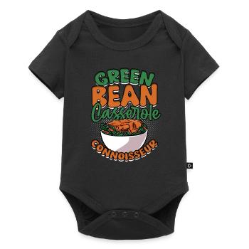 Grüner Bohnenauflauf Casserole de haricots verts - Body à manches courtes Premium Bébé - noir - Devant