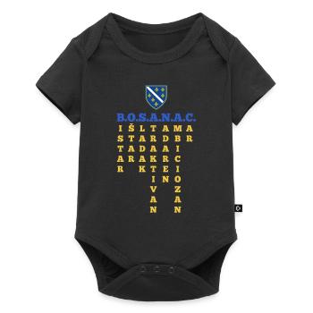 Chemise Bosna drapeau de la Bosnie – Bosniaque parfaite - Body à manches courtes Premium Bébé - noir - Devant