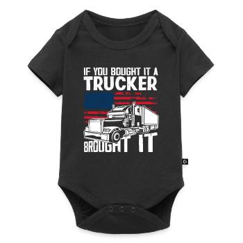 Camionneur - Body à manches courtes Premium Bébé - noir - Devant