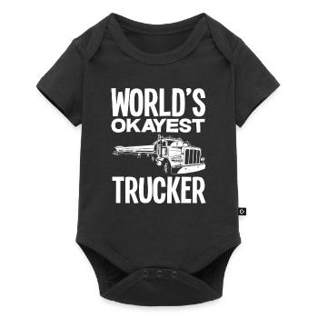 Meilleur chauffeur de camion au monde - Body à manches courtes Premium Bébé - noir - Devant