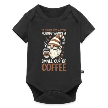 Gnome drôle & Amateur de café Café des nains de jardin - Body à manches courtes Premium Bébé - noir - Devant