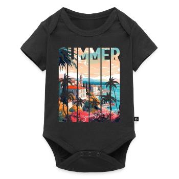 Croatie Croatie Hrvatska voyage été opatija - Body à manches courtes Premium Bébé - noir - Devant