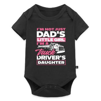 Truck Driver Daughter Girl Pride - Baby Premium short-sleeve bodysuit - black - Front