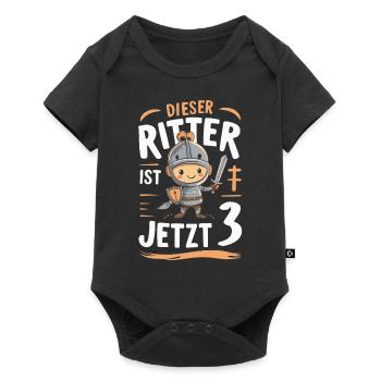 Birthday Gift 3 Years Children's Birthday - Baby Premium short-sleeve bodysuit - black - Front