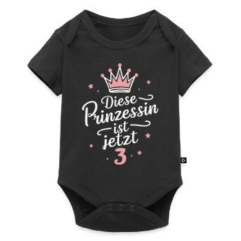 Birthday Gift 3 Years Children's Birthday - Baby Premium short-sleeve bodysuit - black - Front