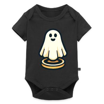 Drôle Vintage Fantôme Rétro Art Style Halloween - Body à manches courtes Premium Bébé - noir - Devant