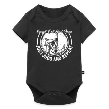 Forget eat and sleep just Judo and repeat - Judo J - Baby Premium short-sleeve bodysuit - black - Front