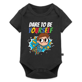 Journée de sensibilisation à l’autisme Cadeau autiste - Body à manches courtes Premium Bébé - noir - Devant