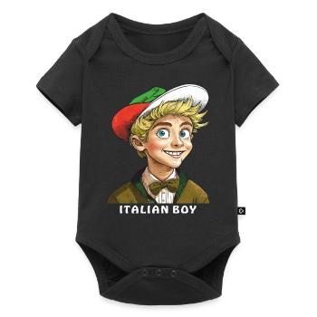 GARÇON ITALIE ITALIEN GARÇON - Body à manches courtes Premium Bébé - noir - Devant