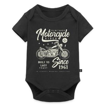 Moto Vintage Motards Moto Anniversaire 1961 - Body à manches courtes Premium Bébé - noir - Devant