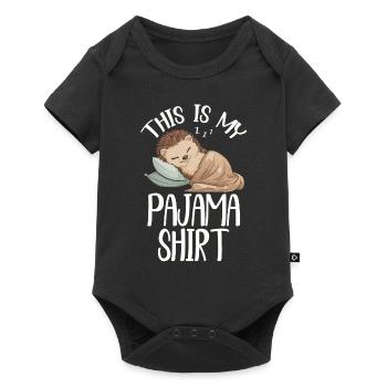 Official Sleeping House Hedgehog PJ Sleeping - Baby Premium short-sleeve bodysuit - black - Front