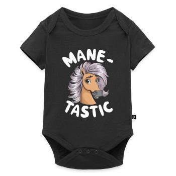 Funny horse motifs for horse lovers and - Baby Premium short-sleeve bodysuit - black - Front