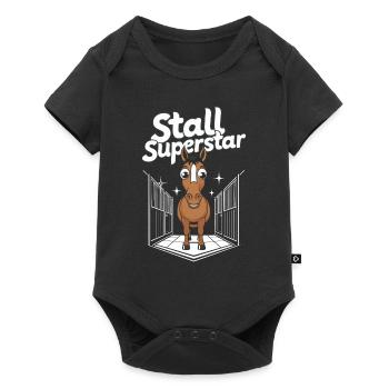 Funny horse motifs for horse lovers and - Baby Premium short-sleeve bodysuit - black - Front