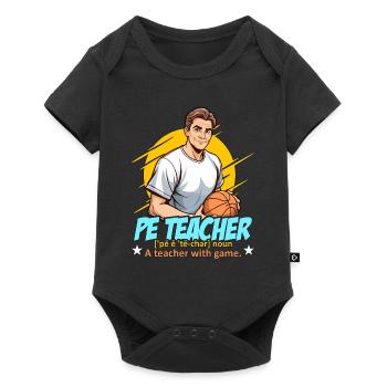 P.E Instructor P.E Teacher Noun A Personal Trainer - Baby Premium short-sleeve bodysuit - black - Front