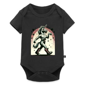 Zombie Einhorn Undead Mystical Creature - Baby Premium Kurzarmbody - Schwarz - Vorne