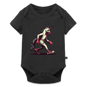 Zombie Einhorn Undead Mystical Creature - Baby Premium Kurzarmbody - Schwarz - Vorne