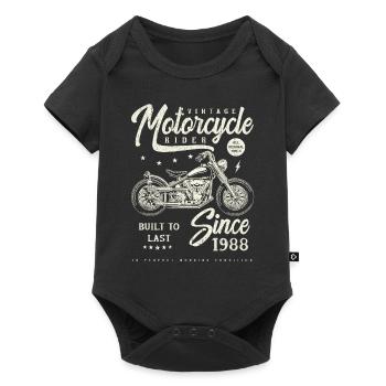 Moto Vintage Motards Moto Anniversaire 1988 - Body à manches courtes Premium Bébé - noir - Devant