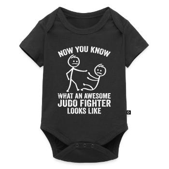 Now You Know What An Awesome judo Fighter Looks Li - Baby Premium Kurzarmbody - Schwarz - Vorne