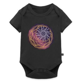 Univers Soleil et Lune - Body à manches courtes Premium Bébé - noir - Devant