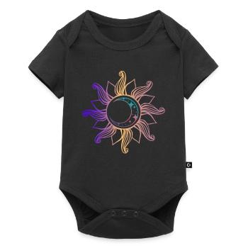 Lune dans l’univers spirituel du soleil - Body à manches courtes Premium Bébé - noir - Devant