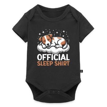 Official Sleeping House Jack Russell Terrier PJ - Baby Premium short-sleeve bodysuit - black - Front