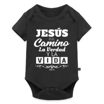 Jesús es el Camino la Verdad y la Vida - Body à manches courtes Premium Bébé - noir - Devant